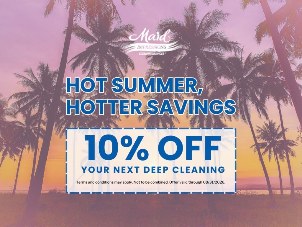 10% off your next deep cleaning. Expires 8/31/2026